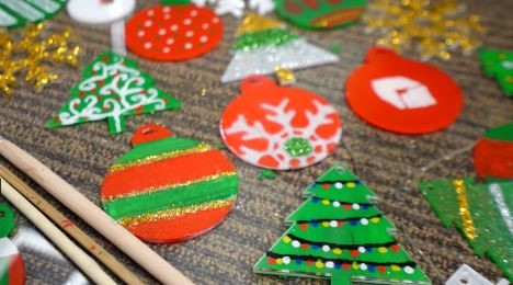 Acrylic Installation- Christmas Ornaments